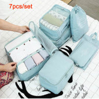 #Ready Stock# 6 7pcs Set Travel Organizer Bags Storage Bag Suitcase Storage es Portable Luggage Organizer Clothes Shoe Organizer Bag