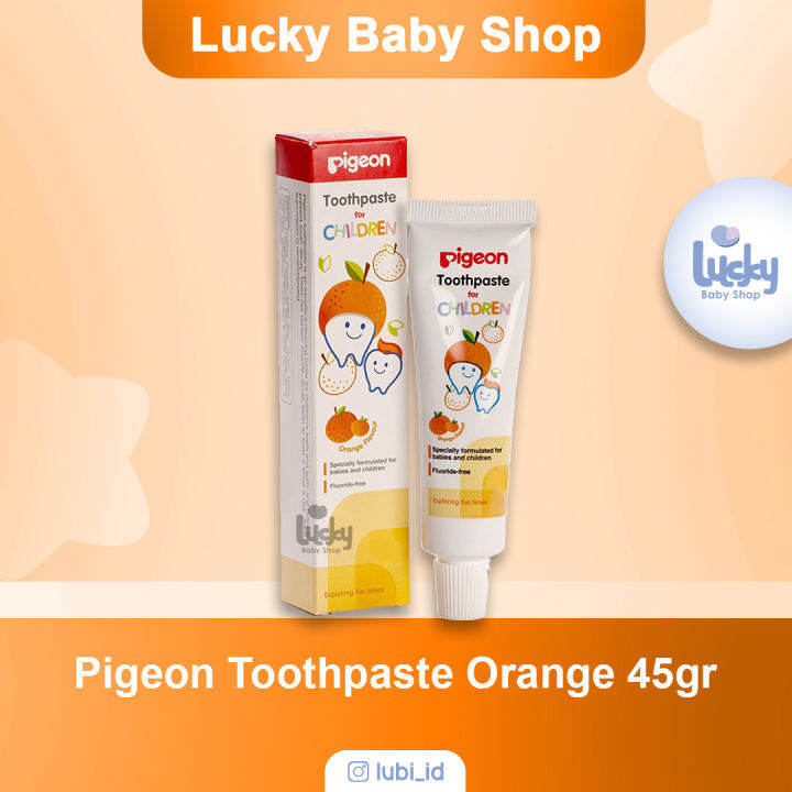 PIGEON TOOTHPASTE ORANGE 45 G | Lazada Indonesia