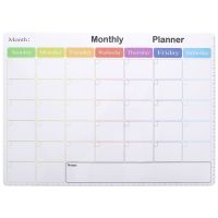 【YD】 Blackboard Refrigerator Magnetic Whiteboard Month Planning Fridge Chalkboard Calendar Schedules