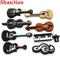 【CW】 New Cartoon Musical Instrument 8GB 16GB 32GB 64GB USB Flash Drive Violin Memory Stick