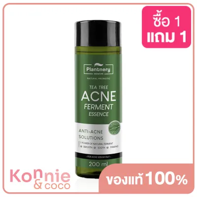 Plantnery Tea Tree Ferment Essence 200ml น้ำตบทีทรีสูตร Micro Essence บำรุงผิวอย่างล้ำลึก เนื้อบางเบา ไม่เหนียวเหนอะหนะ