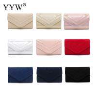 Woman Evening Bag Three-Dimensional Pure Color Rectangular Clutch Flannel Diagonal Bag Small Size Clutch Evening Bag For Lady