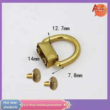 Brass Ball Studs Rivets D Ring for Leather Crossbody Purse Craft Nail  Chicago Stud Screw 360 Degree Rotate Ball Post Head Button