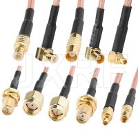 JXRF SMA Male Female Jack Bulkhead to MCX Male Plug Female Jack Connector RF Coaxial Jumper Pigtail Cable assemblies Electrical Connectors