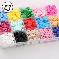 New 100pcs/lot small Resin Button Round Four Holes 10mm( 2/5 quot;) sew on ory scrapbooking for child cloth Candy colorsDIY access