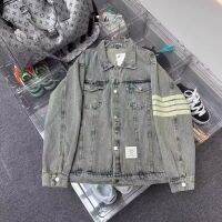 (M ~ 3xl) แจ็คเก็ตเดนิมพื้นผิวรุ่นเกาหลีของ Loose Top, Retro Worker Denim Jacket