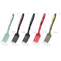 อุปกรณ์ทำอาหารที่ยืดหยุ่น Multi-Function Spaghetti Server ส้อมซิลิโคนสลัดส้อม Whisking Serving อุปกรณ์ครัว