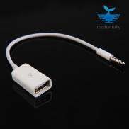 Sync 3.5mm Male AUX Auxiliary Audio Plug Jack to USB Cord Converter Cable
