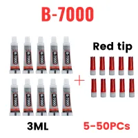 5/10/20/50 ชิ้น B-7000 3ML ติดต่อล้างโทรศัพท์กาวซ่อม B7000 แก้วพลาสติกสากล DIY กาว-Huidkeir