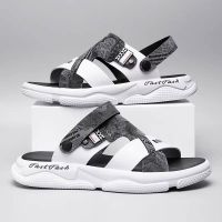 Sandals mens summer non-slip wear-resistant odor-resistant height-increasing dual-purpose outer wear for driving and sports Roman casual beach sandals 【JYUE】