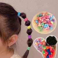 ☃卐✗ 100Pcs Children Elastic Hair Band Rope Headband Kids Cute Bow Hairband Towel Scrunchies Girls Ponytail Holder Hair Accessories