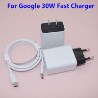 Google 30W PD อะแดปเตอร์ USB-C ที่ชาร์จความเร็วสูงของแท้สำหรับ Google Pixel 5 6 7 Pro 2 3 4 4A 5A 6A XL XXL โทรศัพท์ที่ชาร์จอย่างรวดเร็ว