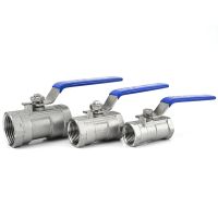 1/8" 1/4" 3/8" 1/2" 3/4" 1" BSPT Equal Female Reducing Port 1-Piece Ball Valve 304 Stainless Steel