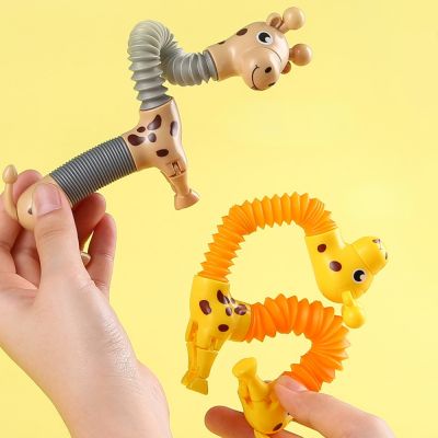 【CW】 funny Animals Sensory Stretchable Tube Stress Adult Kids Anti-stress Squeeze