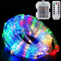 LED Rope Tube String Light 5M 10M Outdoor Christmas Rope Light Copper Wire Fairy Light Garland for DIY Garden Fence Party Decor