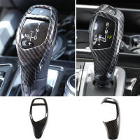 สำหรับ BMW 1 2 3 4 5 6 7 Series X4 X5 X6คาร์บอนไฟเบอร์สี Shift Knobs เกียร์ Shift ตกแต่งฝาครอบรถอุปกรณ์ตกแต่งภายใน