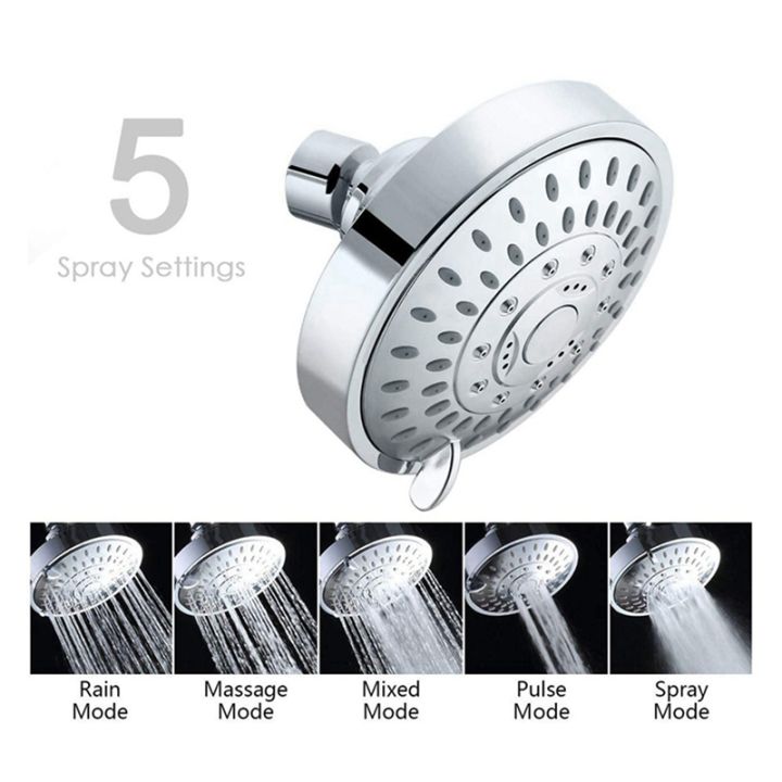 2x-shower-head-high-pressure-5-settings-showerhead-with-adjustable-swivel-ball-joint