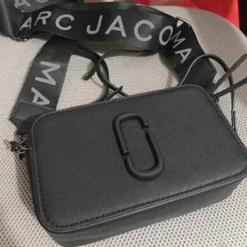 M.A.R.C J.A.C.O.B.S Ceramic Leather Snapshot Small Camera Crossbody Bag MJ  Strap - Light Pink
