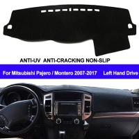 TAIJS Car Dashboard Cover Dash Mat Dash Board Pad Carpet Dashmat Anti-UV For Mitsubishi Pajero Montero 2007-2014 2015 2016 2017