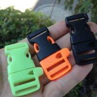 Curved Emergency Tool Outdoor Side Release Buckle Bracelet Strap Survival Whistle Buckles Paracord Accessories Cable Management