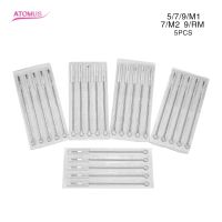 5PCS Professional Tattoo Needles 5/7/9/M1/M2/RM Free Shipping Agujas Microblading Naalden Permanent Makeup Stainless Steel