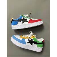 Bape STA รองเท้าผ้าใบลําลอง ข้อสั้น หลากสี แฟชั่น