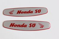 เพจข้างถัง HONDA CUB C50 C100 C102 FUEL TANK ALUMINUM DECAL