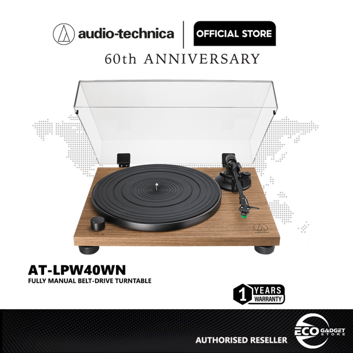 AudioTechnica ATLPW40WN Fully Manual BeltDrive Turntable Lazada