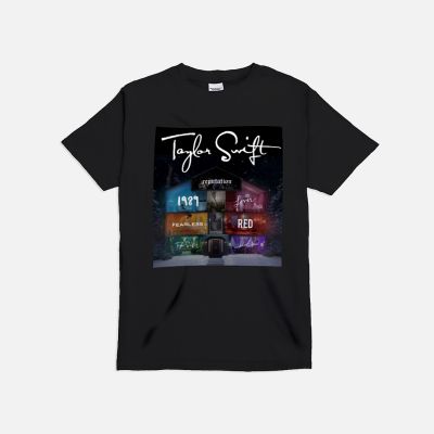 เสื้อยืด แบบนิ่ม พิมพ์ลายอัลบั้มเพลง Taylor Swift All Album in One HOT S-5XL