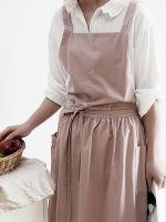 Oil-proof comfortable cotton apron household kitchen waterproof anti-fouling women fashion work clothes Aprons