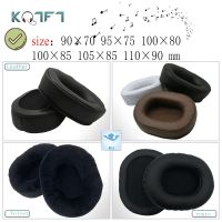 [Feida Digital Store] KQTFT แผ่นรองหูตัวเปลี่ยนสากลสีดำทุกขนาดสำหรับชิ้นส่วนหูฟังทรงวงรีสี่เหลี่ยมขนาด90X70 95X75 100X80 100X85 105X110X90มม.