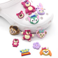 ตัวติดรองเท้ามีรู ของเล่นการ์ตูน Jibbitz 1ชิ้นน่ารัก หมีน้อย PVC เครื่องประดับรองเท้า Crocs รองเท้า DIY อุปกรณ์เสริมหมุดสำหรับเด็ก ของขวัญ