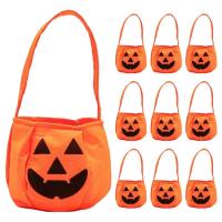 Cute Halloween Treat Bags 10pcs Portable Creative Halloween Snack Bucket Bags Multifunctional Lightweight Trick or Treat Snack Basket Bag for Trick or Treat Goodies like-minded
