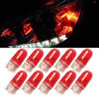 【CW】10pcs T10 W5W Red 12V 5W 194 158 168 192 Car Position Light Halogen Parking Lamps