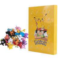 Genuine 24Pcs Set Box Pokemon Anime Cartoon Action Figure Pikachu Cute Pet No Repeat Model Doll Birthday Best Toy Gifts For Kids