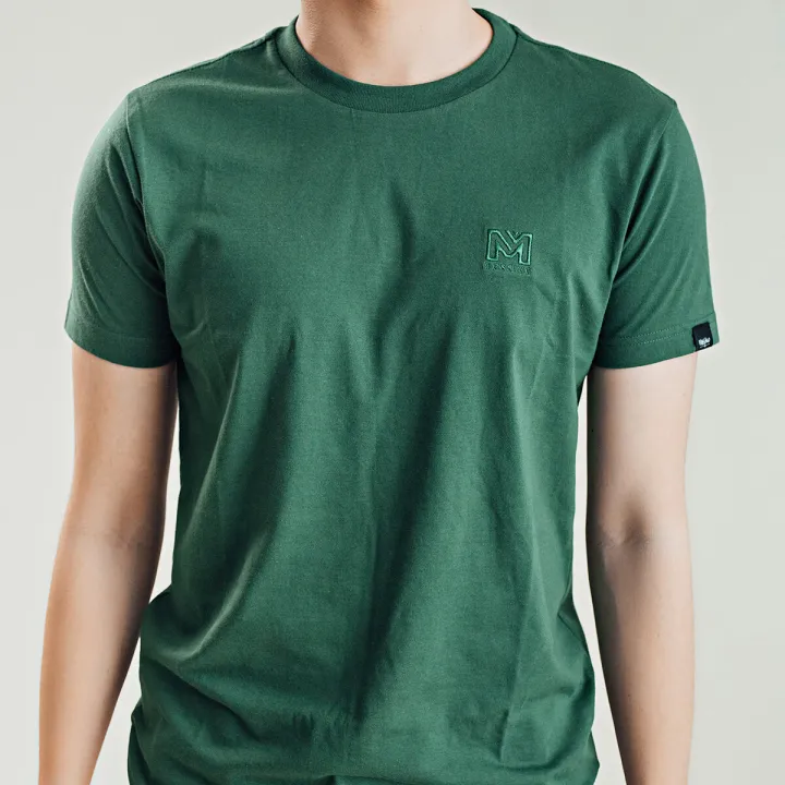 T shirt for men/Mossimo Flagship Store - Cotton Comfort Fit Short Sleeve  Embroidered Mossimo Logo Tshirt For Men - Green(1pcs) | Lazada PH