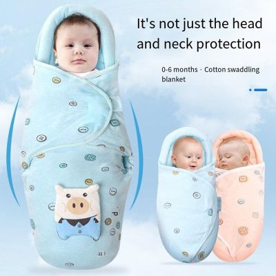 100% Cotton Newborn Receiving Headband Baby Swaddle Wrap Blanket Soft Sleeping Bag Bedding for 0-2 Years Old Boy and Girl