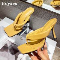 Cweilken รองเท้าแตะฤดูร้อนใหม่ผู้หญิงคลิป Toe แคบ Flip Flops รองเท้าส้นสูงแฟชั่นสไลด์รองเท้าสุภาพสตรีรองเท้าแตะขนาด35-42