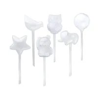 Clear Plant Watering Bulbs,6 Pack Plastic Self-Watering Globes,Automatic Watering Drippers for Indoor Outdoor Plants