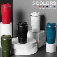 New Stainless Steel Coffee Cup Thermal Mug Leak-Proof Thermos Double Wall Cafe Cup Non-slip Travel Car Insulated Bottle