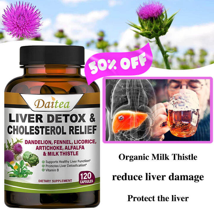 Milk Thistle Liver Detox - Liver Health Formula | Liver Support Detox ...