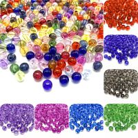 4/6/8/10mm Transparent Acrylic Round Beads Pearl Spacer Loose Beads For Jewelry Making DIY Bracelet Necklace Accessories