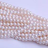 Wholesale HOT 8-9mm Big Size Natural Freshwater Potato Shape Real Loose Pearl Necklace Strand String, 10pcslot