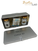 ชุด Chaga ชุดของขวัญเพื่อสุขภาพ (ไขมันหมีกระปุก, สารสกัดทรีปัง, ชา Chaga 50 กรัม)