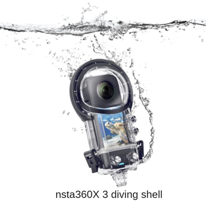 for-insta360-x3-diving-case-ipx8-waterproof-case-50m-portable-waterproof-parts-with-camera-silicone-case