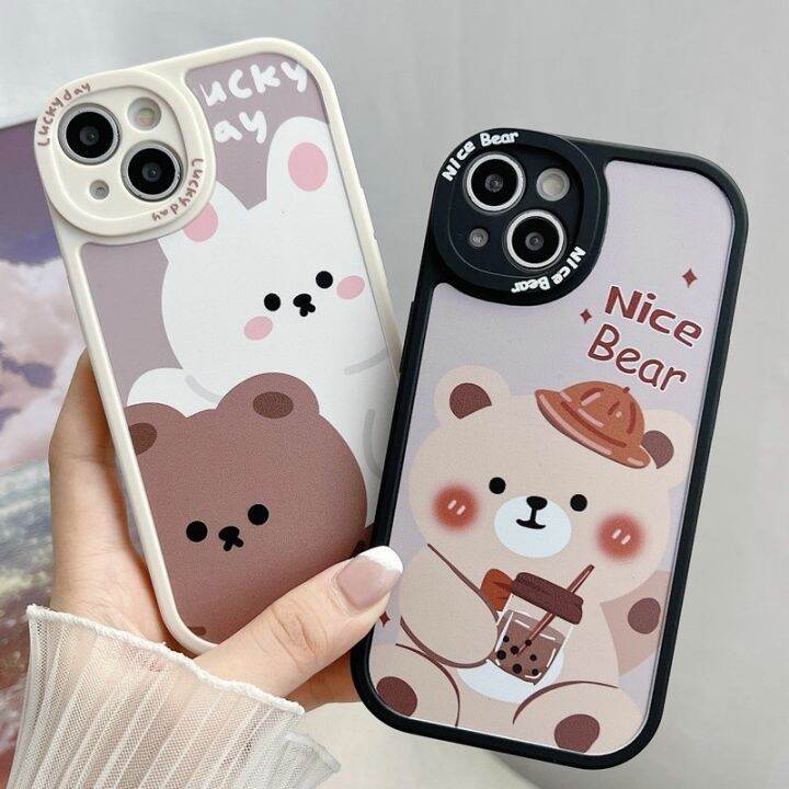 เคส-iphone-14-13-12-11-pro-max-x-xs-xr-max-8-7-6-6s-plus-se-2020-protect-big-camera-rabbit-bear-soft-case