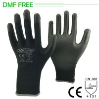 NMSAFETY PU Work Glove With 13 Gauge Knitted Safety Guantes Protective Working Gloves