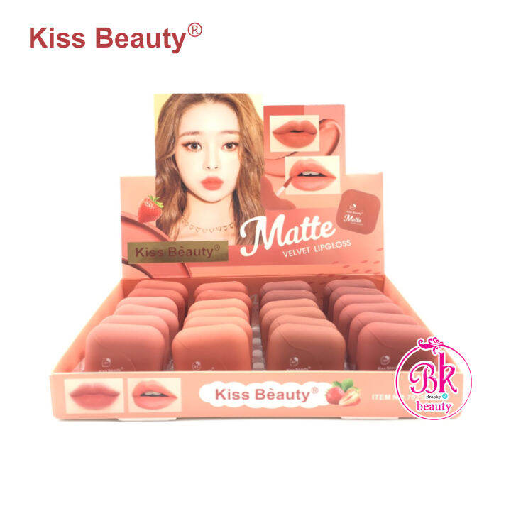 ลิป-ลิปสติก-ลิปกลอส-kiss-beauty-เนื้อแมตต์-กำมะหยี่-ลิปแมท-ลิปจุ่ม-กันน้ำ-ติดทนนาน-เม็ดสีที่คมชัด-อิ่มตัว-สดสวย