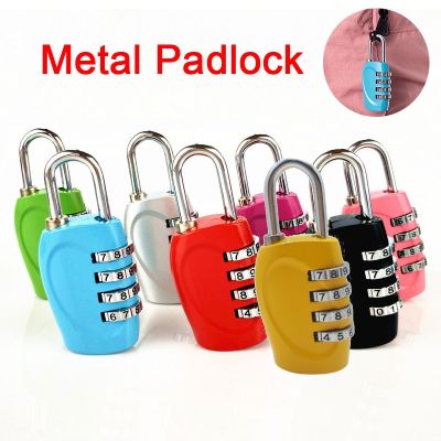 【CC】✻❀▣  Zinc Alloy Metal Combination Lock for Luggage Wardrobe Toolbox 4 Digit Padlock Drawer Locks Code Resettable