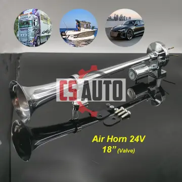 12V / 24V Auto Air Horn 150db Super Loud Universal Horn Single